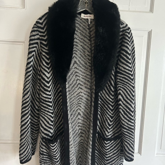 RODIER Sweaters - 🎉NEW YEAR SALE RODIER France Black and Gray Patterned Cardigan, Large